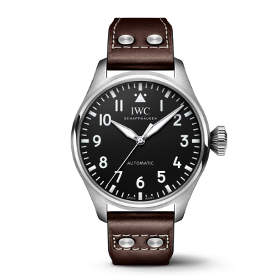 IWC Schaffhausen Big Pilot 's Watch IW329301 43mm steel case, automatic leather strap