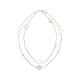 Chopard Happy Hearts 120 cm 817482-5301 SAUTOIR NECKLACE  GOLD DIAMONDS MOTHER-OF-PEARL