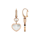 Chopard Happy Hearts 837482-5310 EARRINGS ROSE GOLD DIAMONDS MOTHER-OF-PEARL