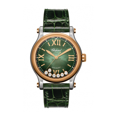 Chopard Happy Sport 278578-6002 36mm steel and rose gold case, green dial