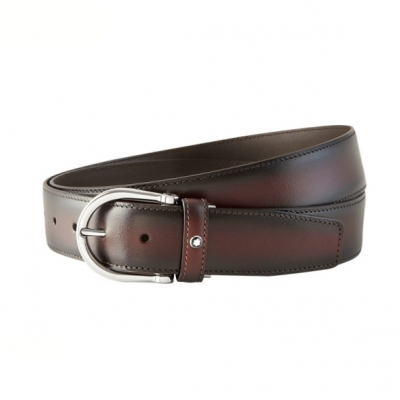 Montblanc 120 cm 116695 Brown leather belt